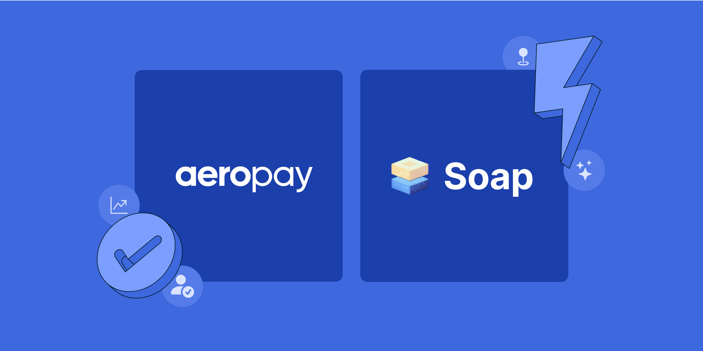 Aeropay and Soap partnership announcement